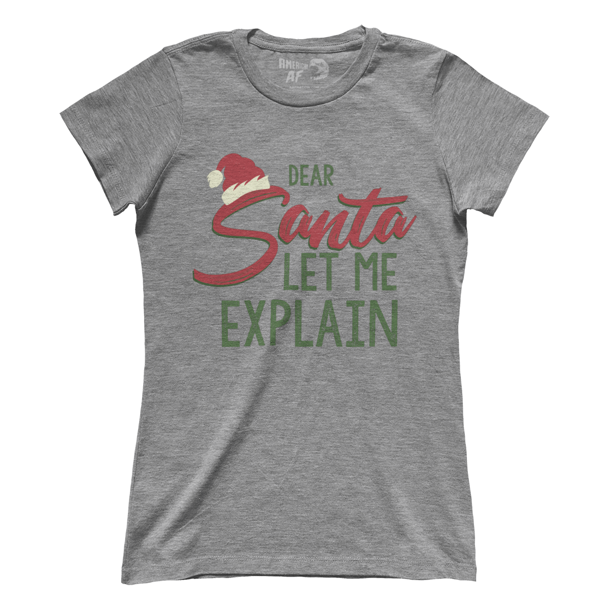 Raglan Premium Ladies Tee / Heather Gray / S Let Me Explain (Ladies)