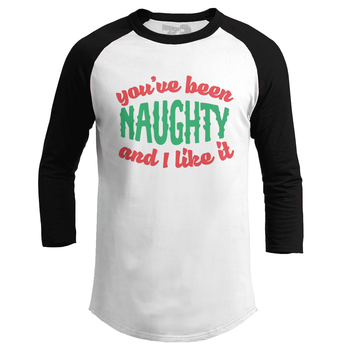 Raglan Raglan / White/Black / S Naughty and I Like It