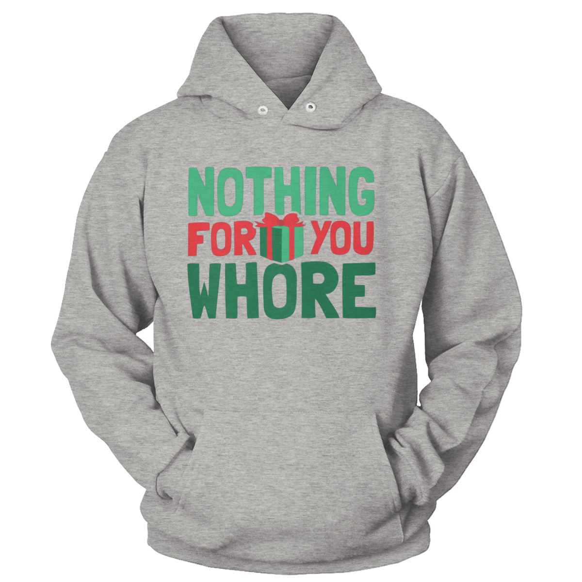 Raglan Unisex Hoodie / Heather Gray / S Nothing For You (Ladies)