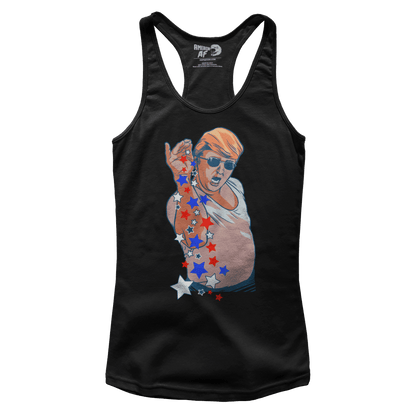 T-shirt Premium Ladies Racerback Tank / Black / XS Salt Bae Trump (Ladies)