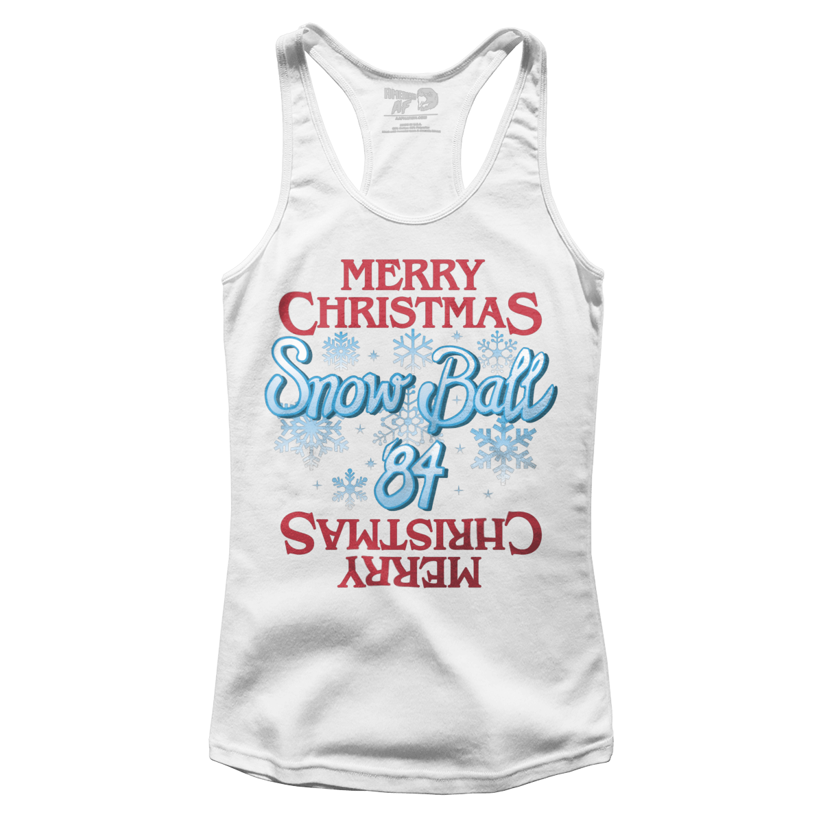 Raglan Premium Ladies Racerback Tank / White / XS Snow Ball '84 V2 (Ladies)