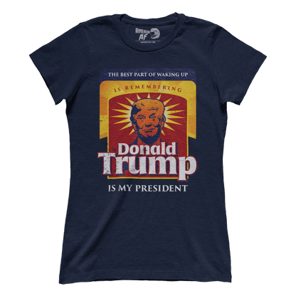 T-shirt Premium Ladies Tee / Navy / S The Best Part Of Waking Up (Ladies)