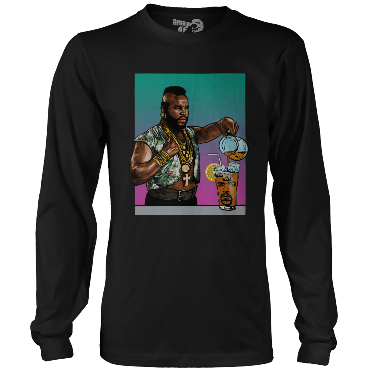 T-shirt Mens Long Sleeve / Black / S Tea Time