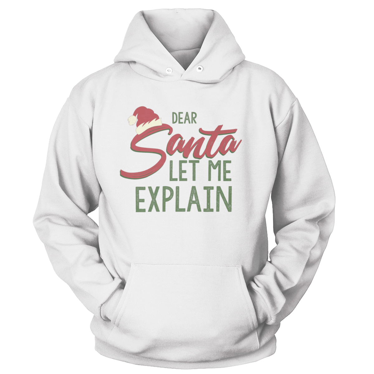 Raglan Unisex Hoodie / White / S Let Me Explain (Ladies)