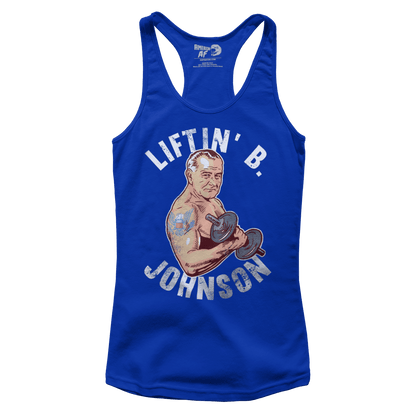 T-shirt Premium Ladies Racerback Tank / Royal Blue / XS Liftin' B Johnson (Ladies)