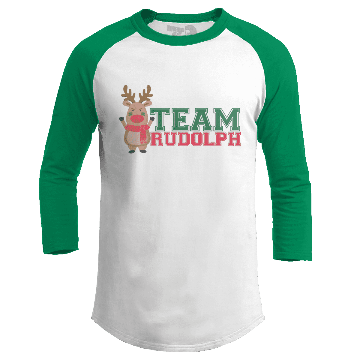 Raglan Raglan / White/Kelly Green / S Team Rudolph
