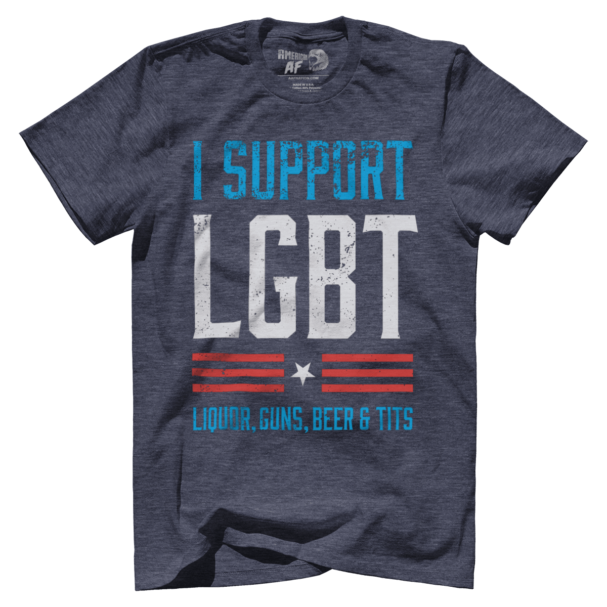 T-shirt Premium Mens Triblend Shirt / Navy / S LGBT