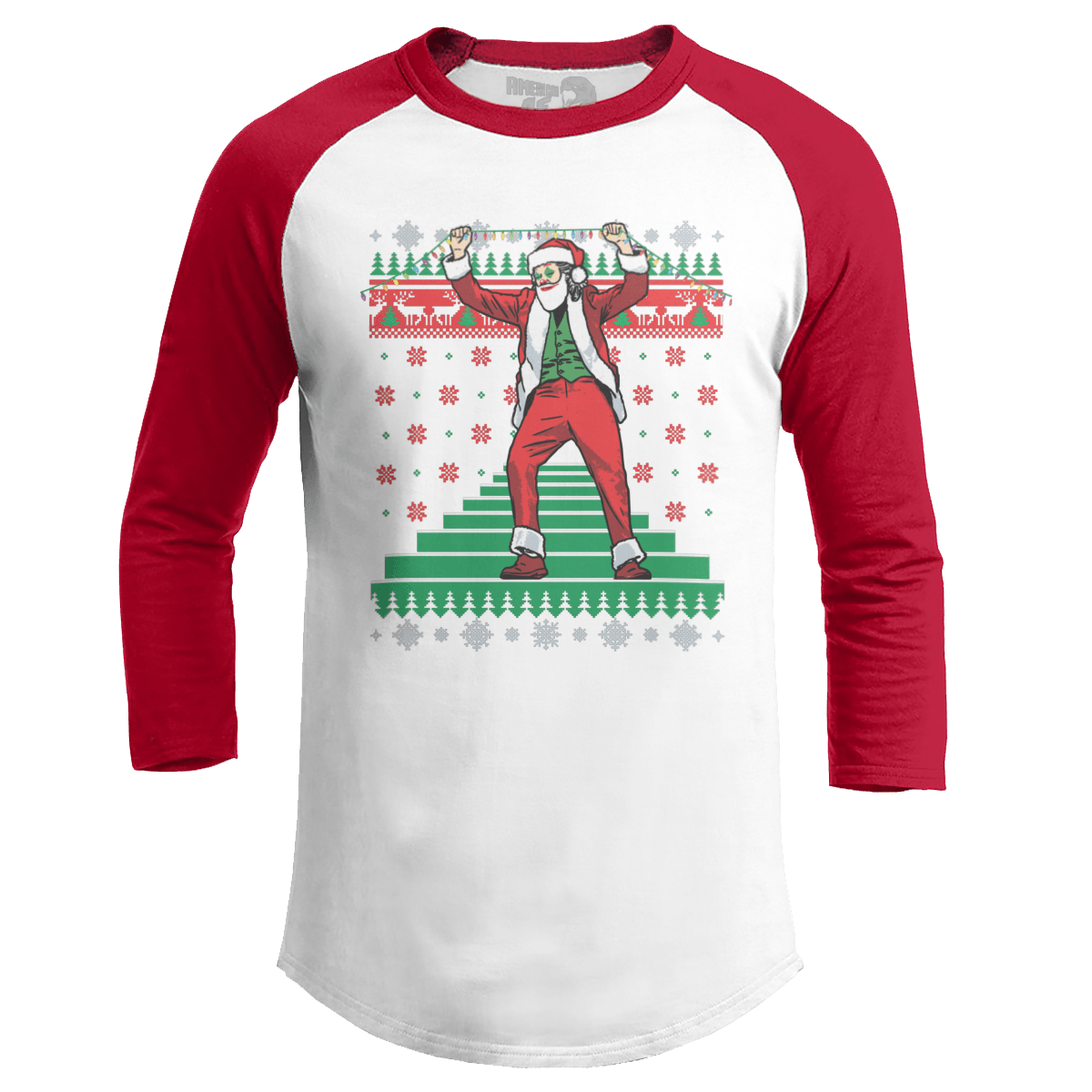 Raglan Raglan / White/Red / S The Stairs Christmas (Ladies)
