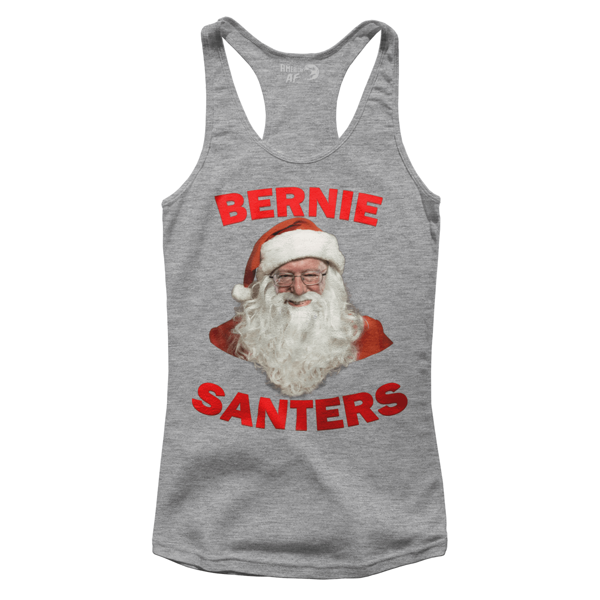 Raglan Premium Ladies Racerback Tank / Heather Gray / XS Bernie Santers (Ladies)