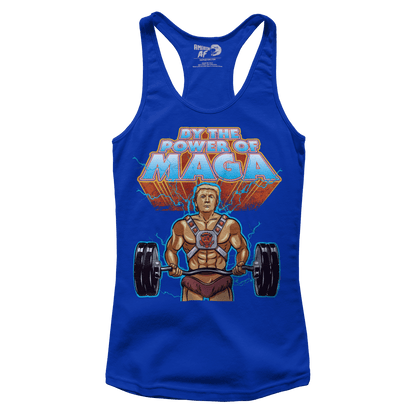 T-shirt Premium Ladies Racerback Tank / Royal Blue / XS HeMan Trump (parody) (Ladies)