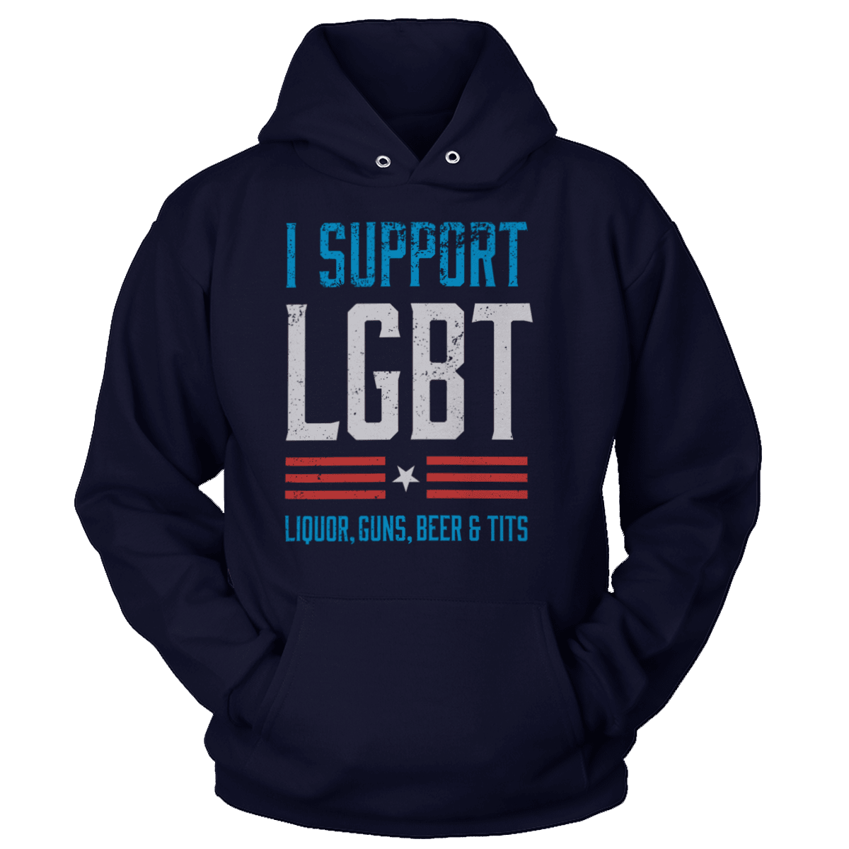 T-shirt Unisex Hoodie / Navy / 5XL LGBT