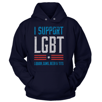 T-shirt Unisex Hoodie / Navy / 5XL LGBT
