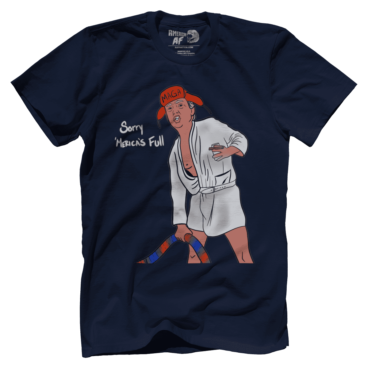 Raglan Premium Mens Shirt / Navy / XS Sorry, Merica's Full V2