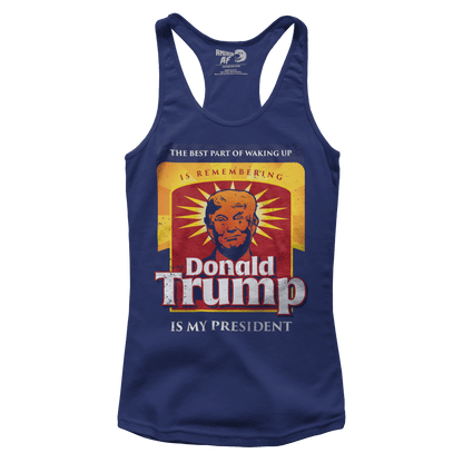 T-shirt Premium Ladies Racerback Tank / Navy / XS The Best Part Of Waking Up (Ladies)