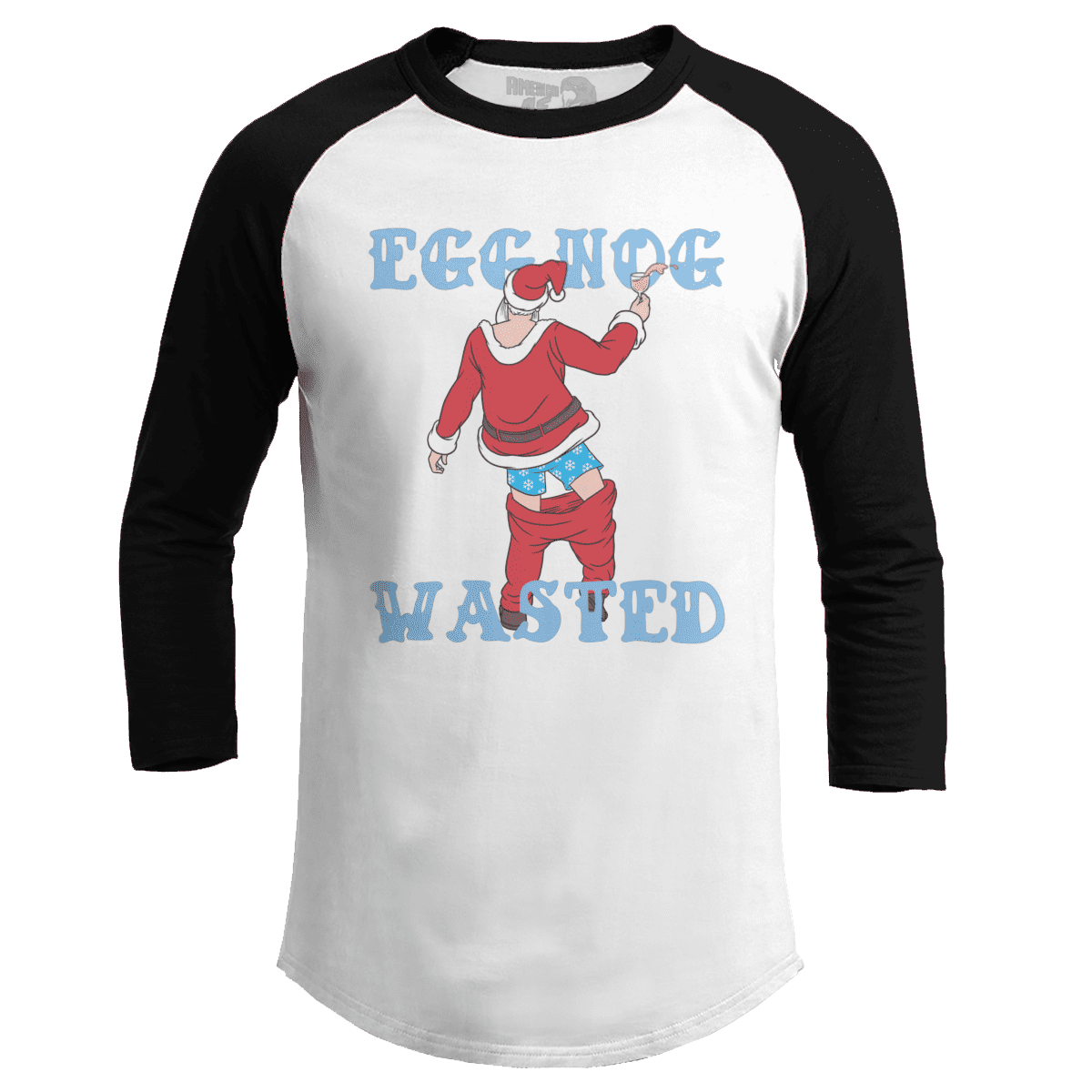 Raglan Raglan / White/Black / S Eggnog Wasted V2