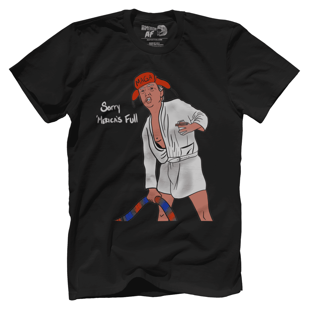 Raglan Premium Mens Shirt / Black / XS Sorry, Merica's Full V2