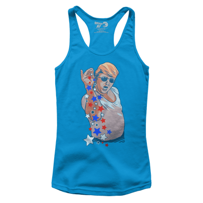 T-shirt Premium Ladies Racerback Tank / Turquoise / XS Salt Bae Trump (Ladies)