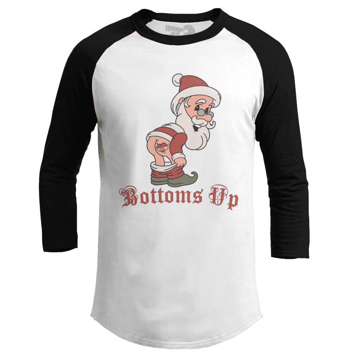 Raglan Raglan / White/Black / S Bottoms Up