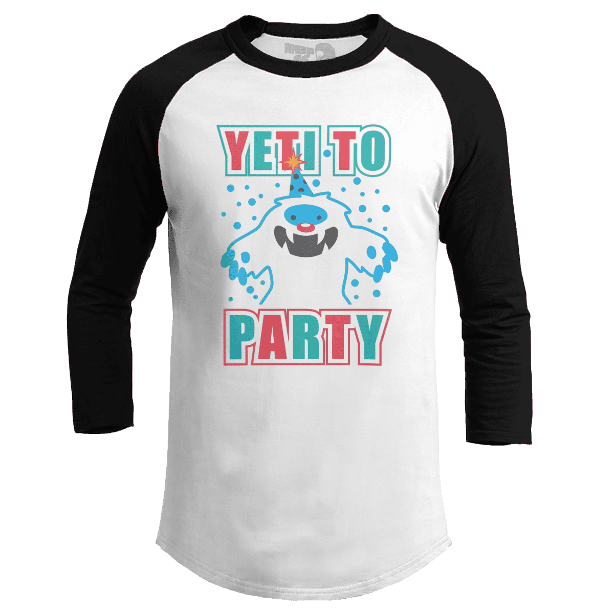 Raglan Raglan / White/Black / S Yeti to Party