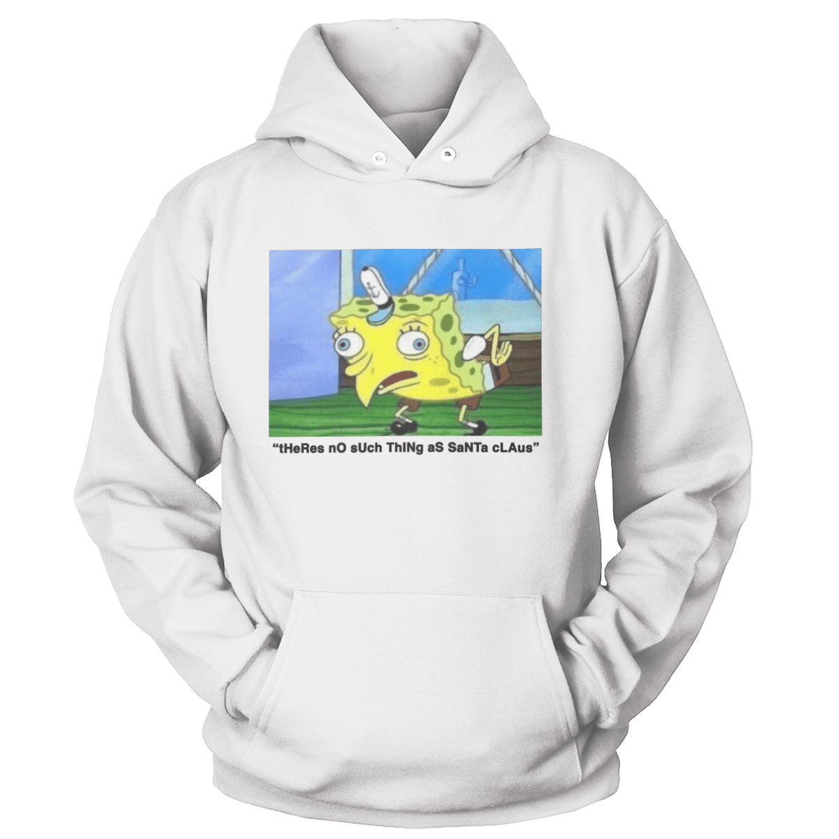 Raglan Unisex Hoodie / White / S Santa Haters - Meme (Ladies)