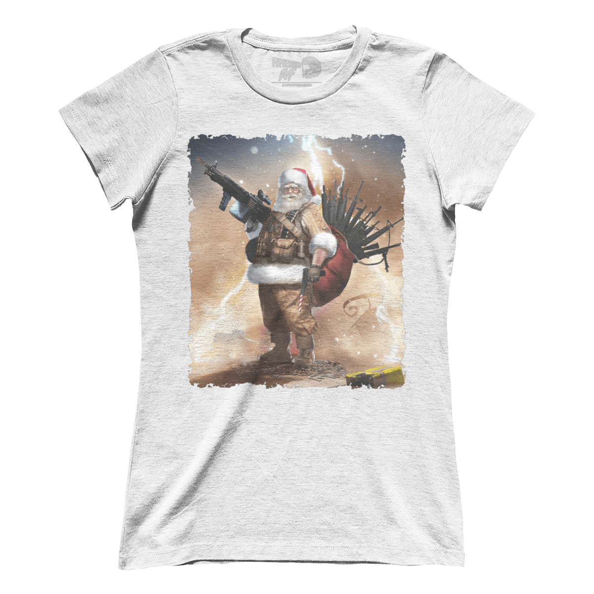 Raglan Premium Ladies Tee / White / S Colonel Claus - Sand Raglan (Ladies)