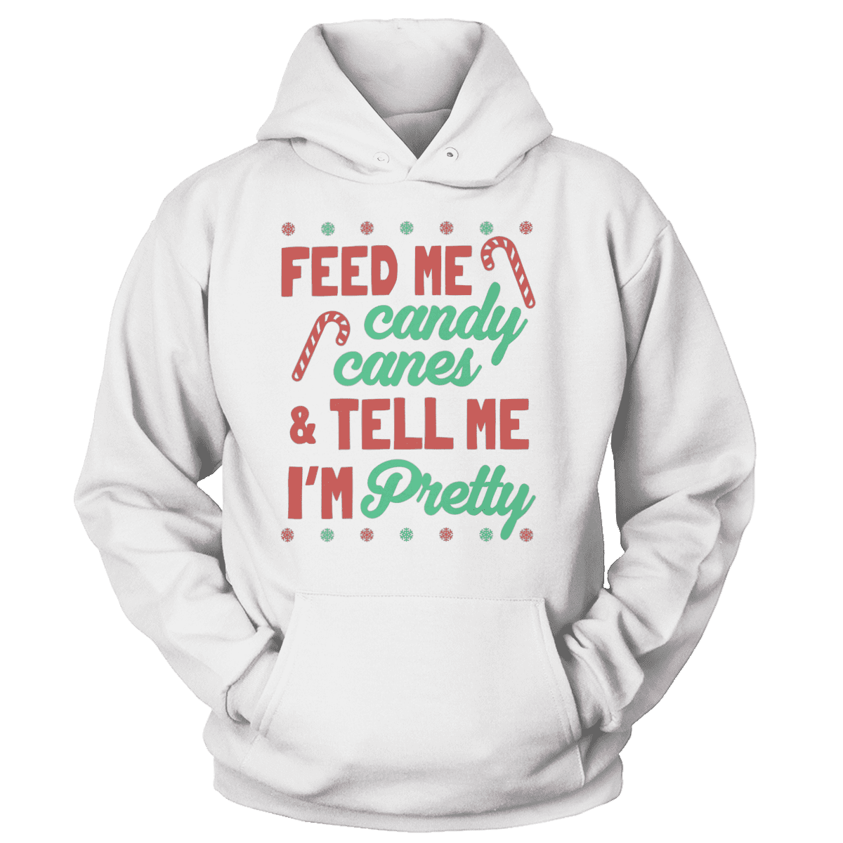 Raglan Unisex Hoodie / White / S Tell Me I'm Pretty