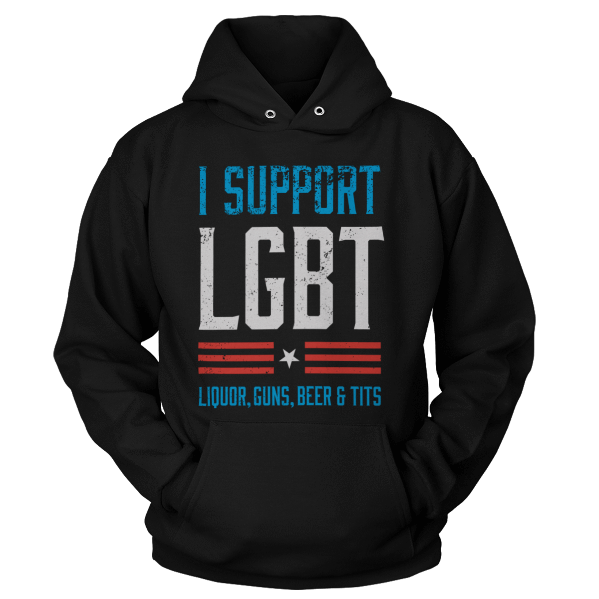 T-shirt Unisex Hoodie / Black / S LGBT