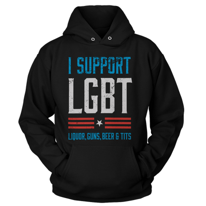 T-shirt Unisex Hoodie / Black / S LGBT