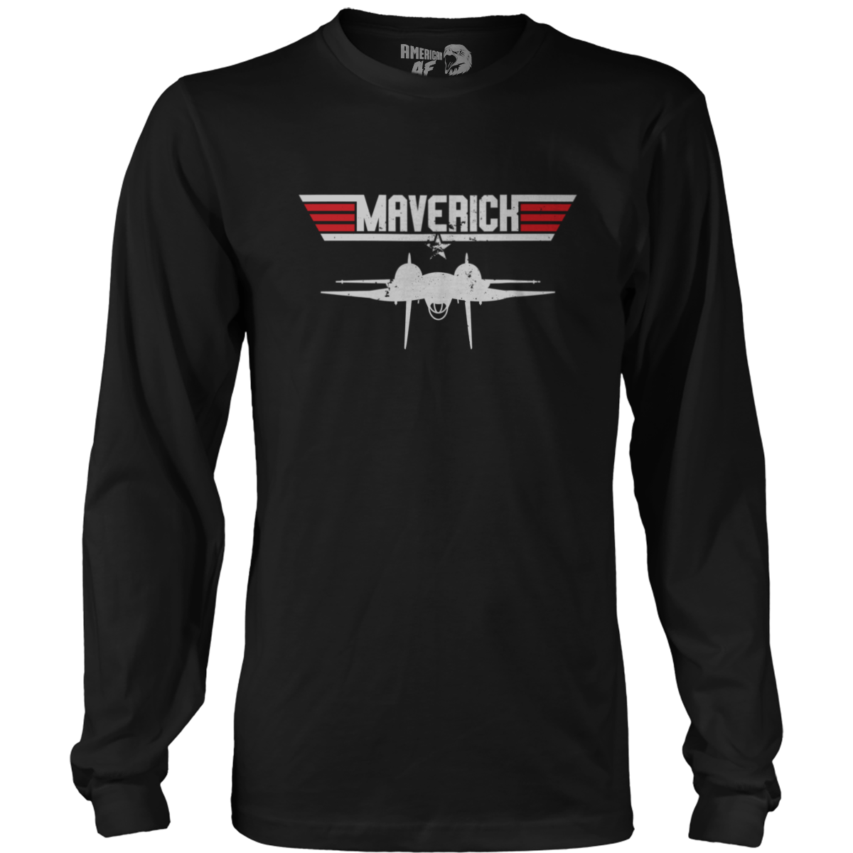 T-shirt Mens Long Sleeve / Black / S Maverick