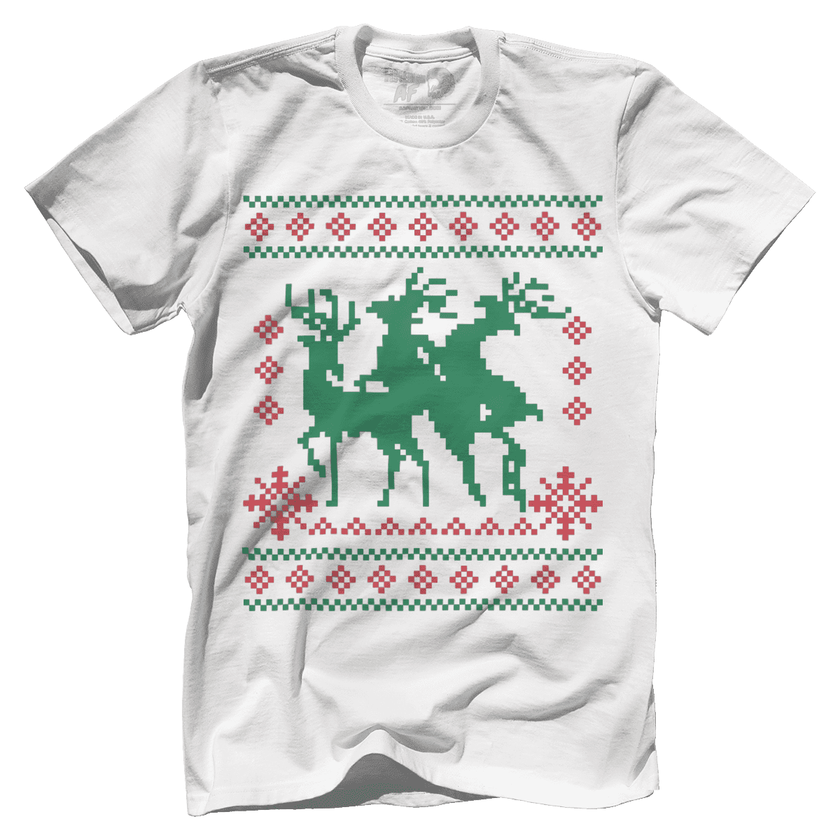 Raglan Premium Mens Shirt / White / XS Reindeer Games