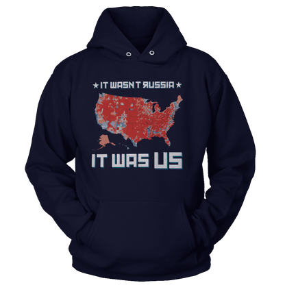 T-shirt Unisex Hoodie / Navy / S It was US