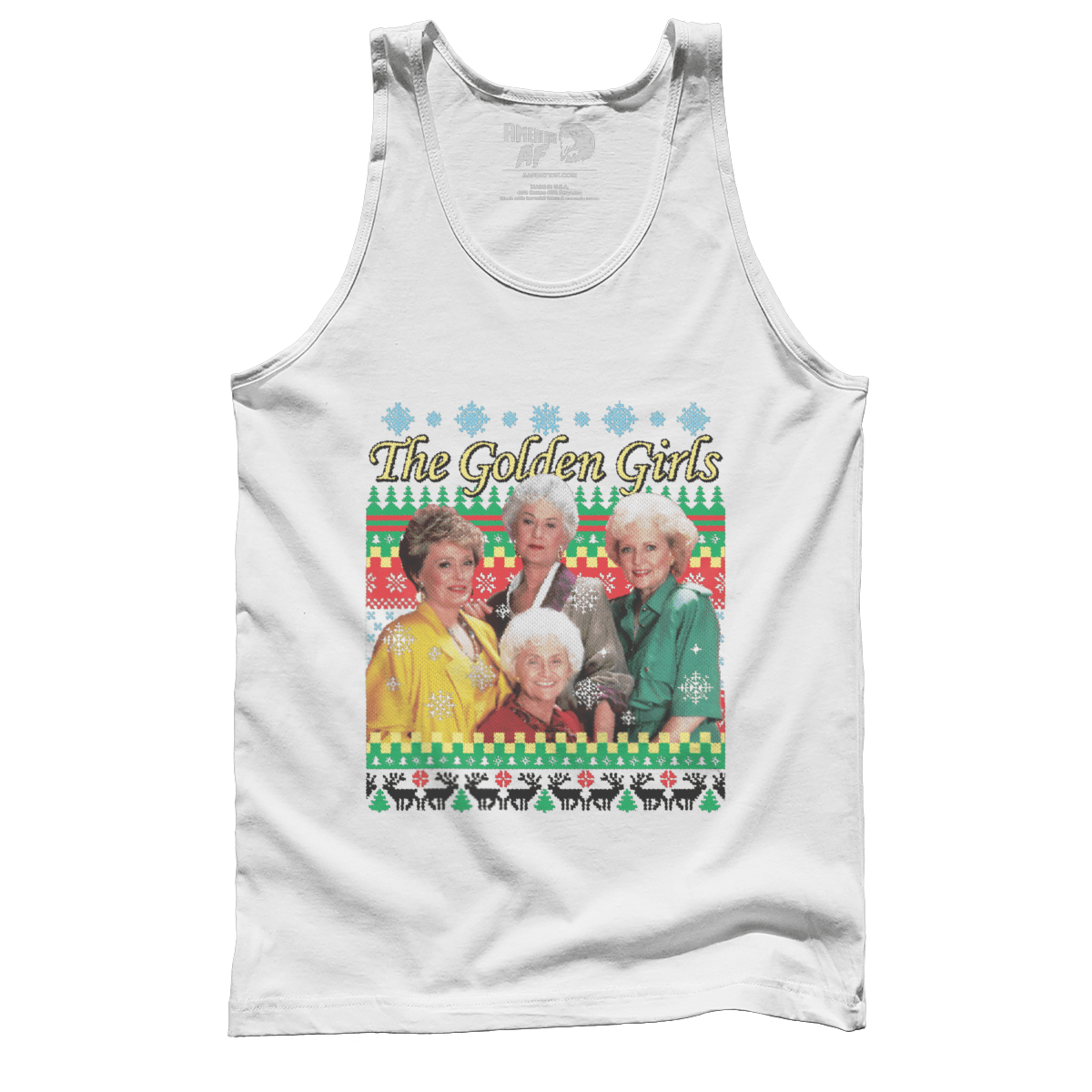 Raglan Premium Mens Tank / White / S Golden Girls