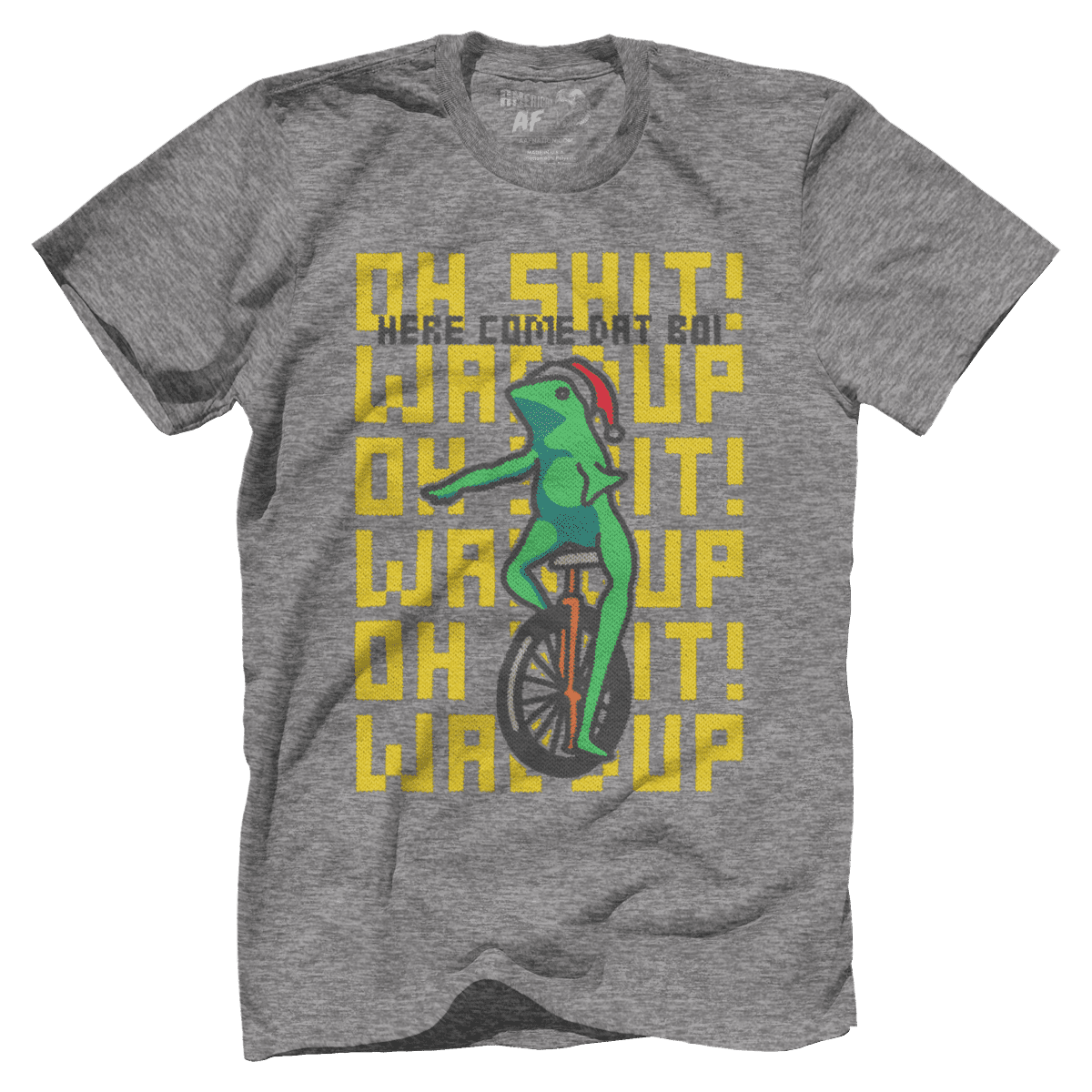 Raglan Premium Mens Shirt / Heather Gray / XS Dat Boi - Meme