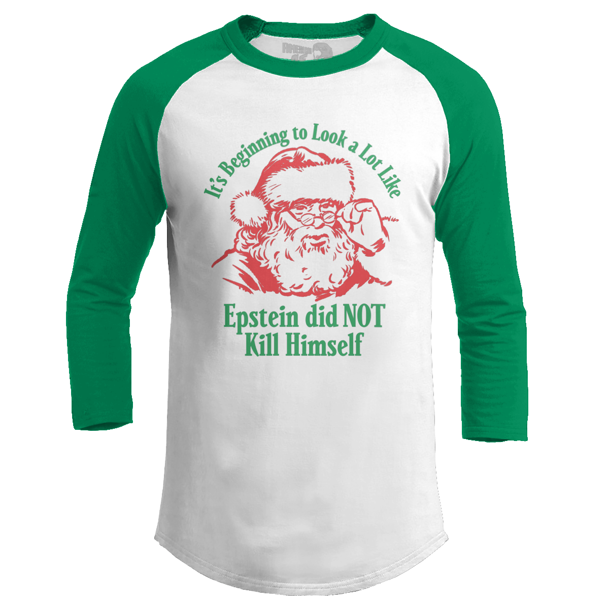 Raglan Raglan / White/Kelly Green / S A Lot Like EDNKH