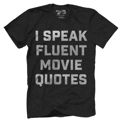 T-shirt Premium Mens Triblend Shirt / Black / S I Speak Fluent Movie Quotes