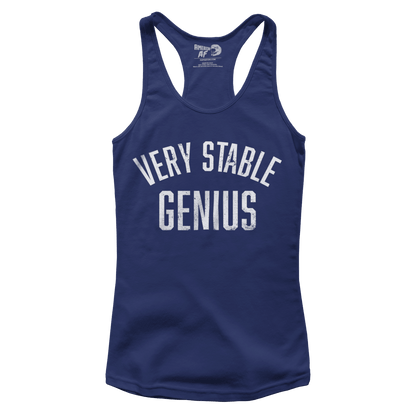 T-shirt Premium Ladies Racerback Tank / Navy / XS Stable Genius (Ladies)