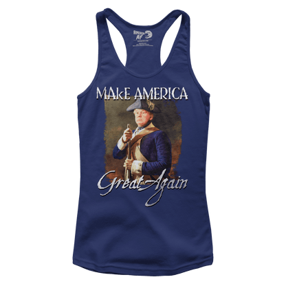 T-shirt Premium Ladies Racerback Tank / Navy / XS Revolutionary Trump V2 (Ladies)