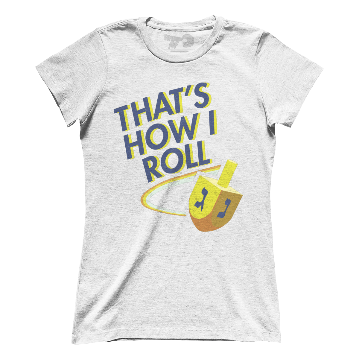 Raglan Premium Ladies Tee / White / S That's How I Roll (Ladies)