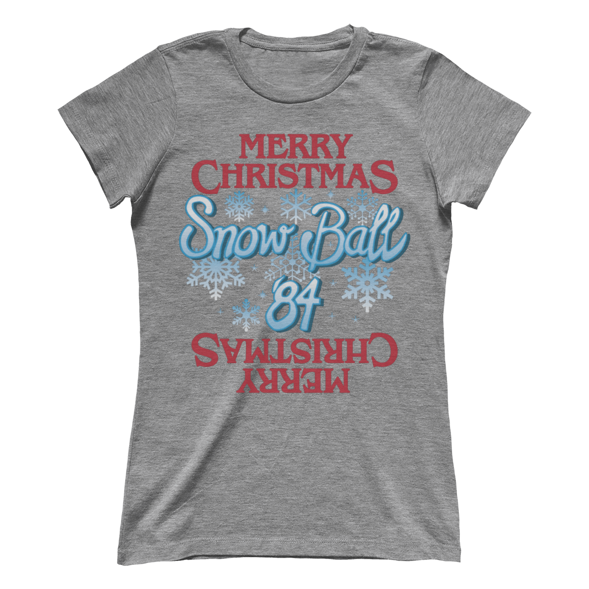 Raglan Premium Ladies Tee / Heather Gray / S Snow Ball '84 V2 (Ladies)