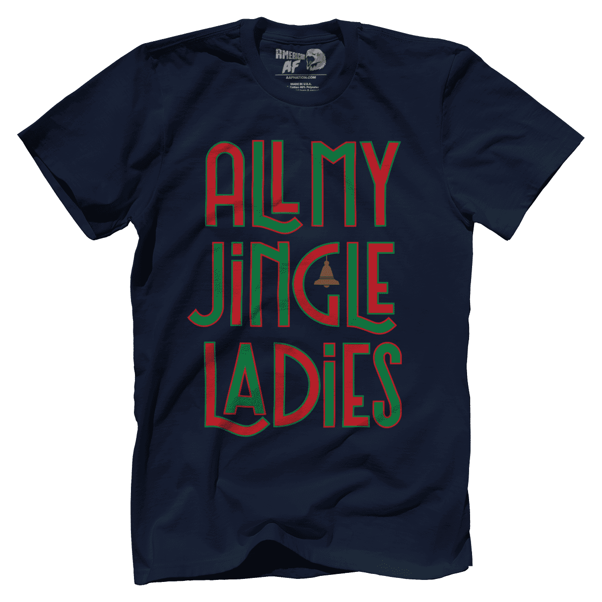 Raglan Premium Mens Shirt / Navy / XS All My Jingle Ladies