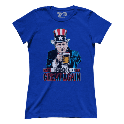 T-shirt Premium Ladies Tee / Royal Blue / S Make Independence Day Great Again (Ladies)
