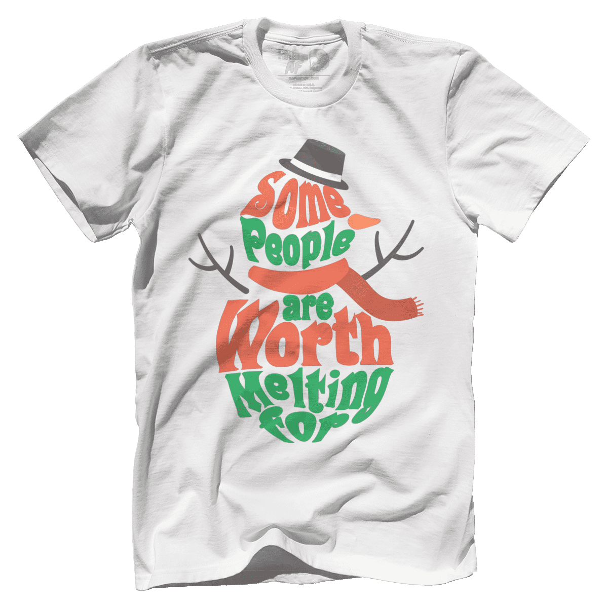 Raglan Premium Mens Shirt / White / XS Worth Melting For