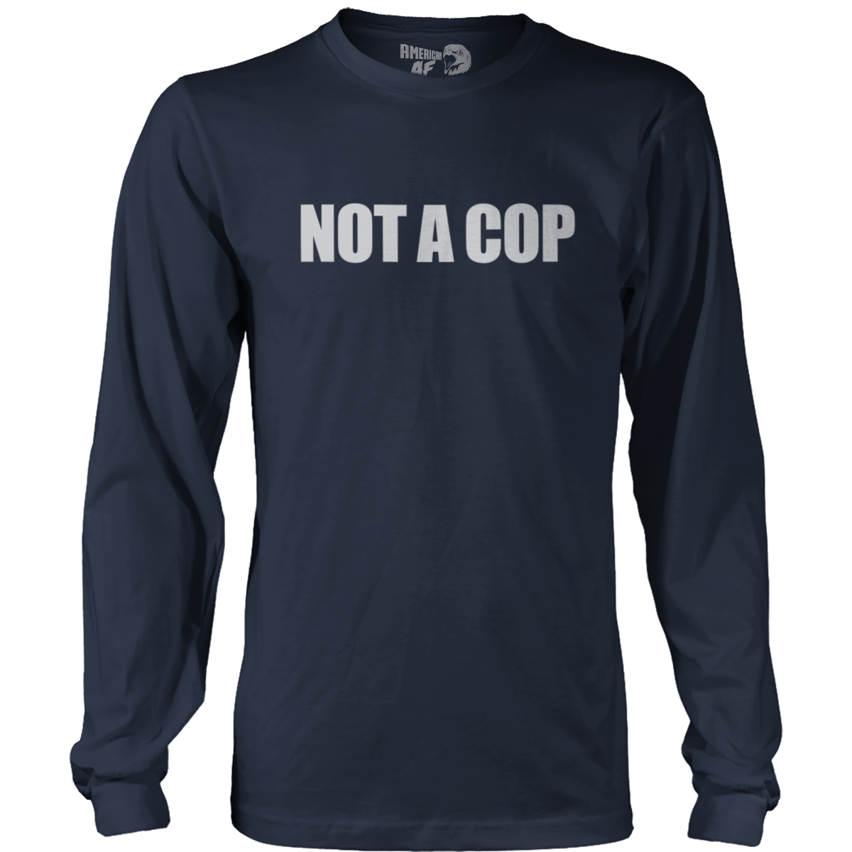 T-shirt Mens Long Sleeve / Navy / S Not A Cop