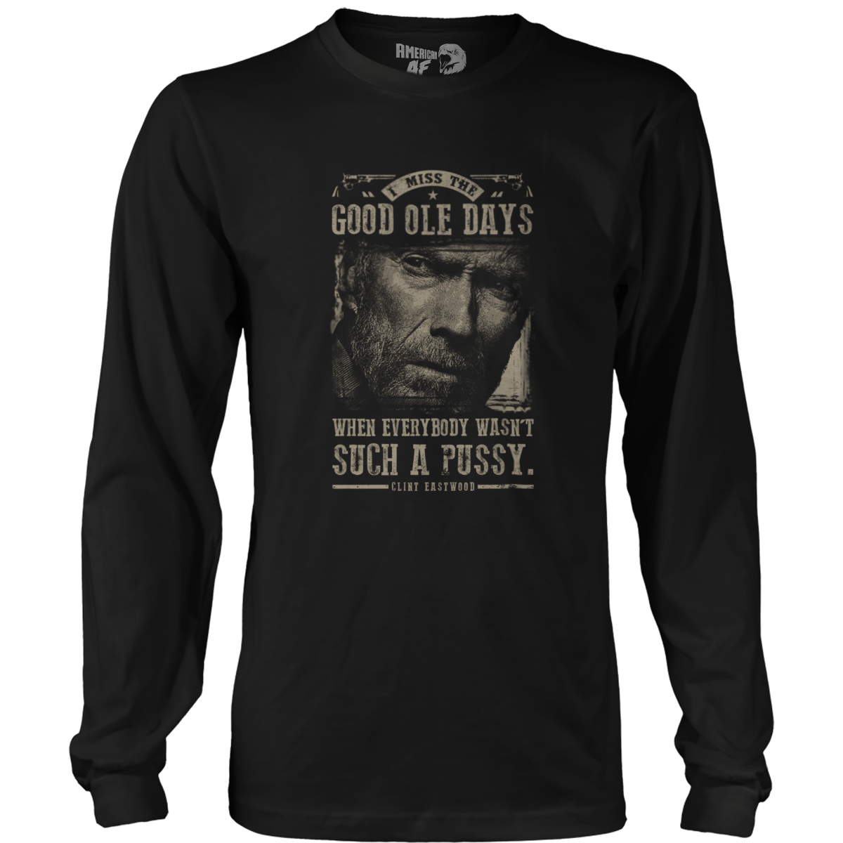 T-shirt Mens Long Sleeve / Black / S Good Ole Days