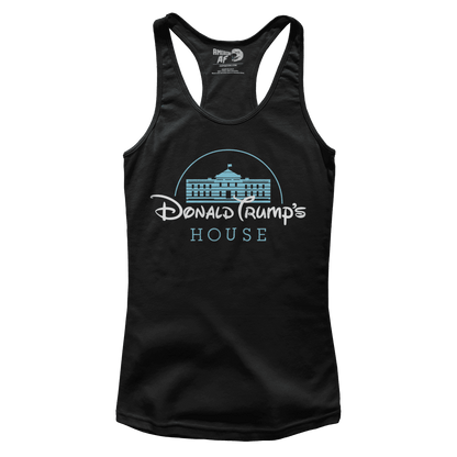 T-shirt Premium Ladies Racerback Tank / Black / XS Donald Trump's House (Ladies)