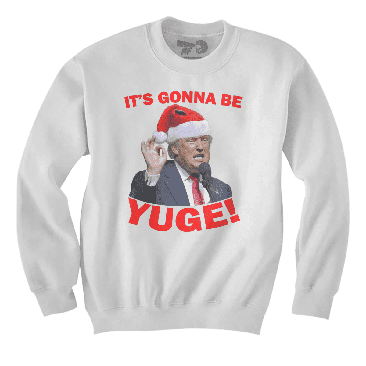Raglan Premium Sweatshirt / White / S It's Gonna Be Yuge