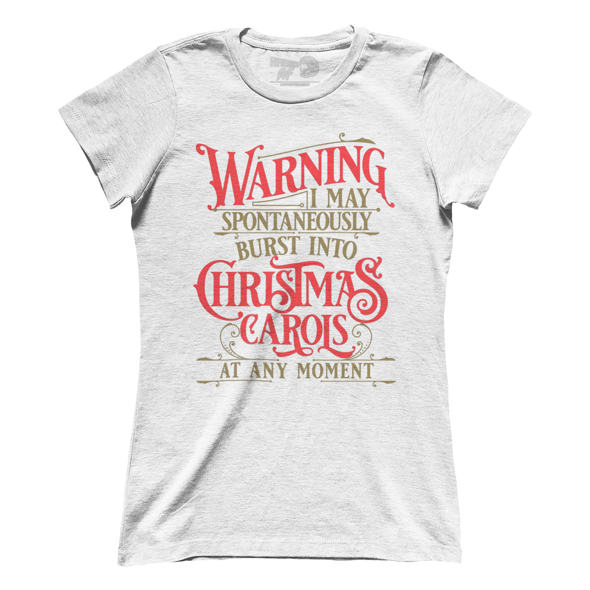 Raglan Premium Ladies Tee / White / S Carols at Any Moment (Ladies)