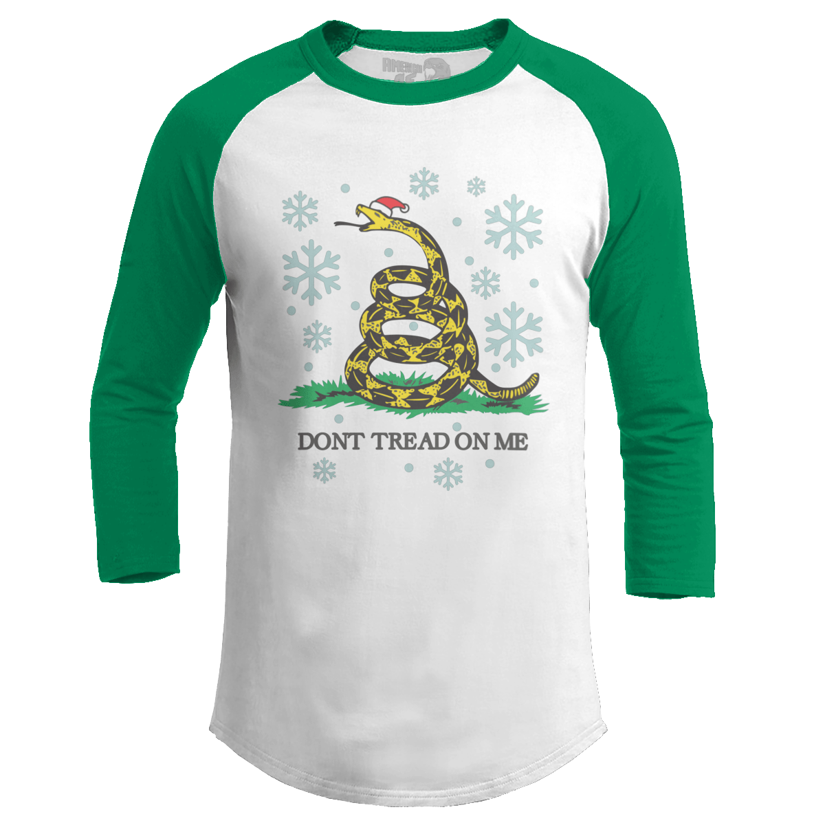 Raglan Raglan / White/Kelly Green / S Gadsden Christmas (Ladies)