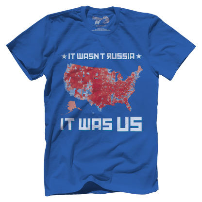 T-shirt Premium Mens Shirt / Royal Blue / 5XL It was US