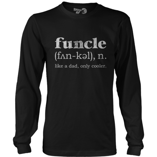 T-shirt Mens Long Sleeve / Black / S Patriotic Funcle